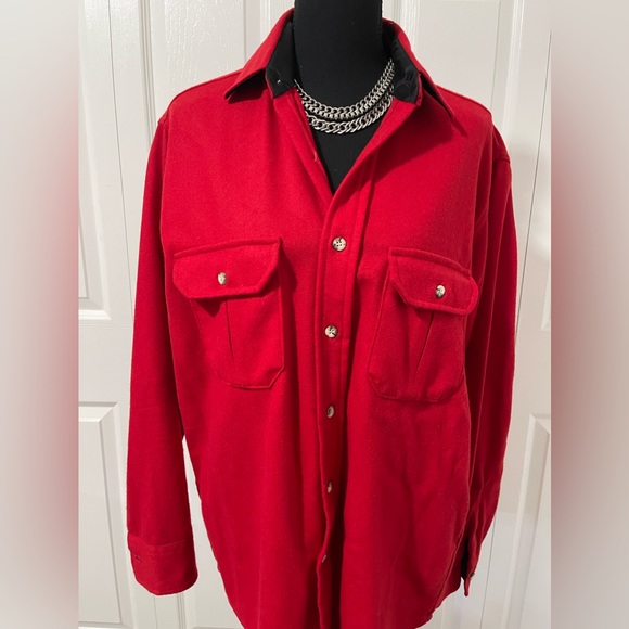 Vintage black duck button up shirt size medium - Picture 2 of 8